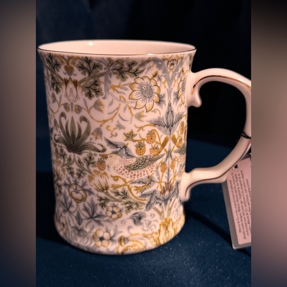 Morris & Co. Fine China Mug Yellow Green Blue Gold Floral William Morris - Picture 3 of 6